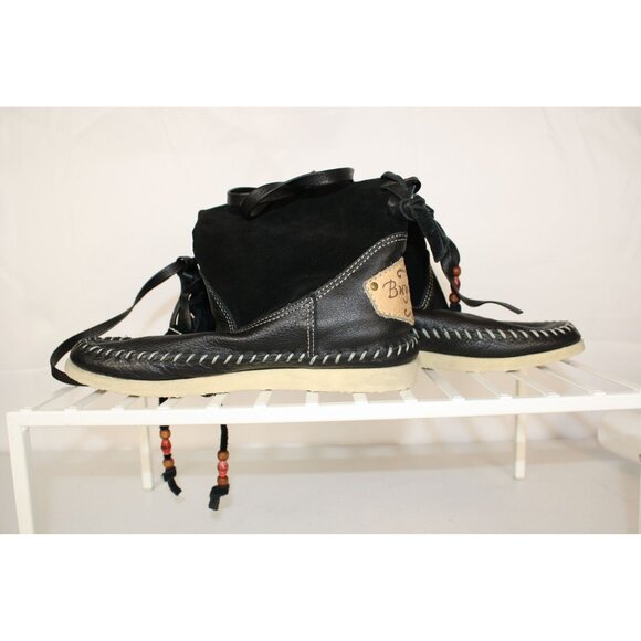 Anthropologie Buyamba Cycle of Hope Tall Black Lace up Boots - Picture 10 of 13